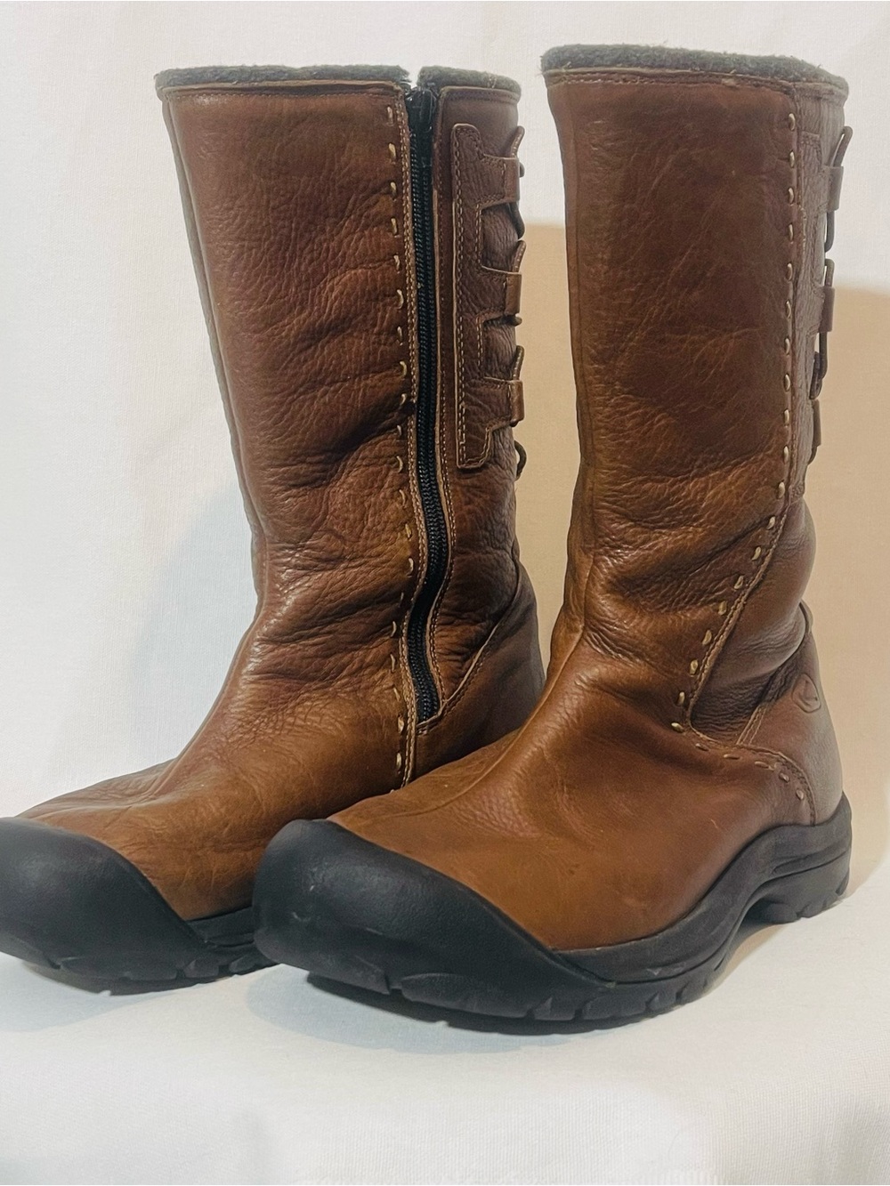 Keen Dry Waterproof Women’s Winthrop II Winter Boots Brown Size 10 Side Zipper